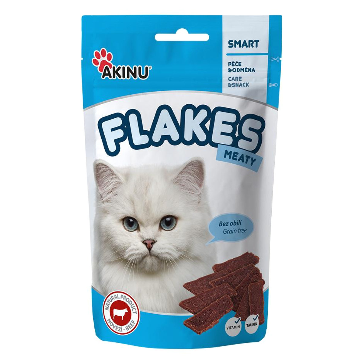 Pamlsky pro kočky Flakes Akinu levně Kupi cz