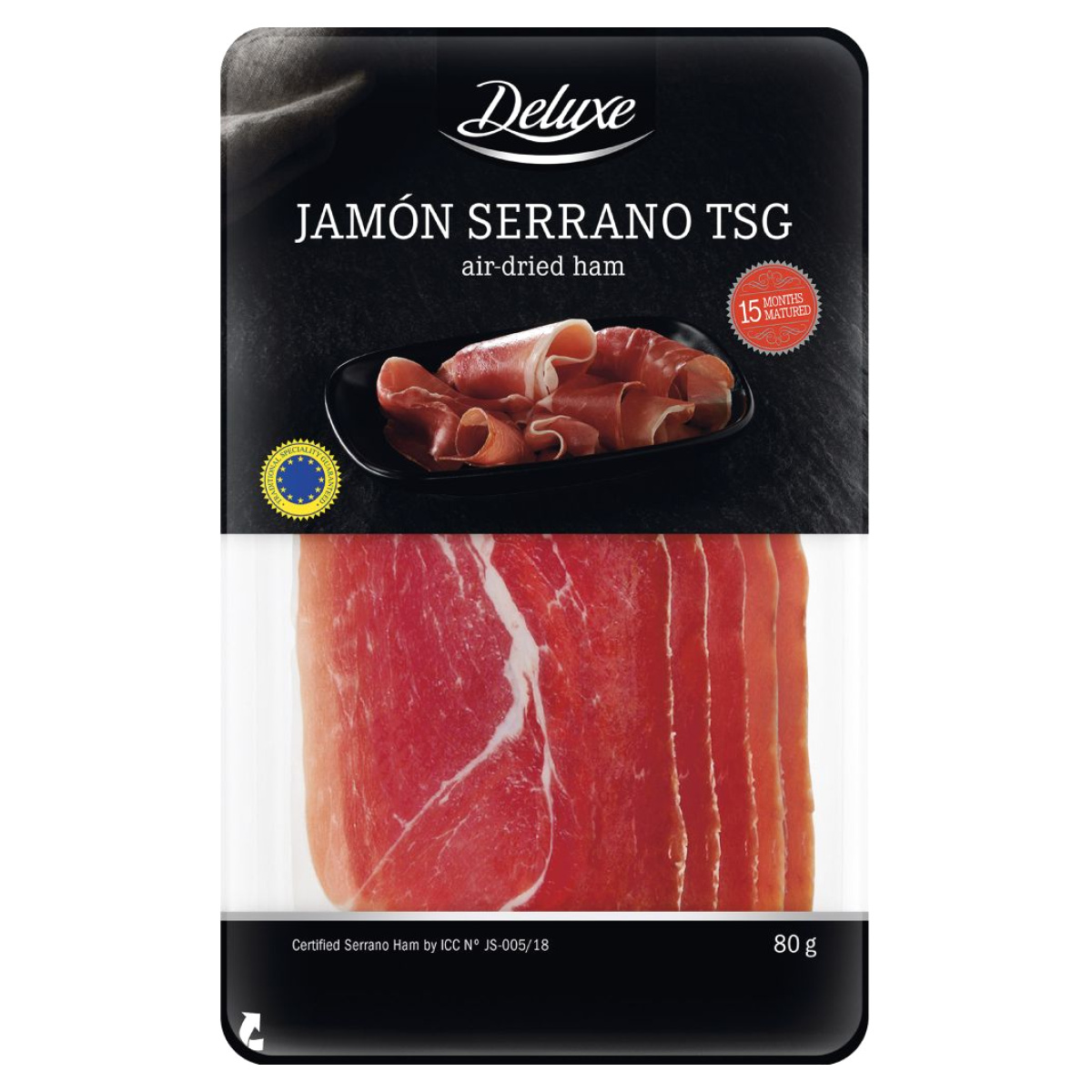 Šunka Jamón Serrano Deluxe levně Kupi cz