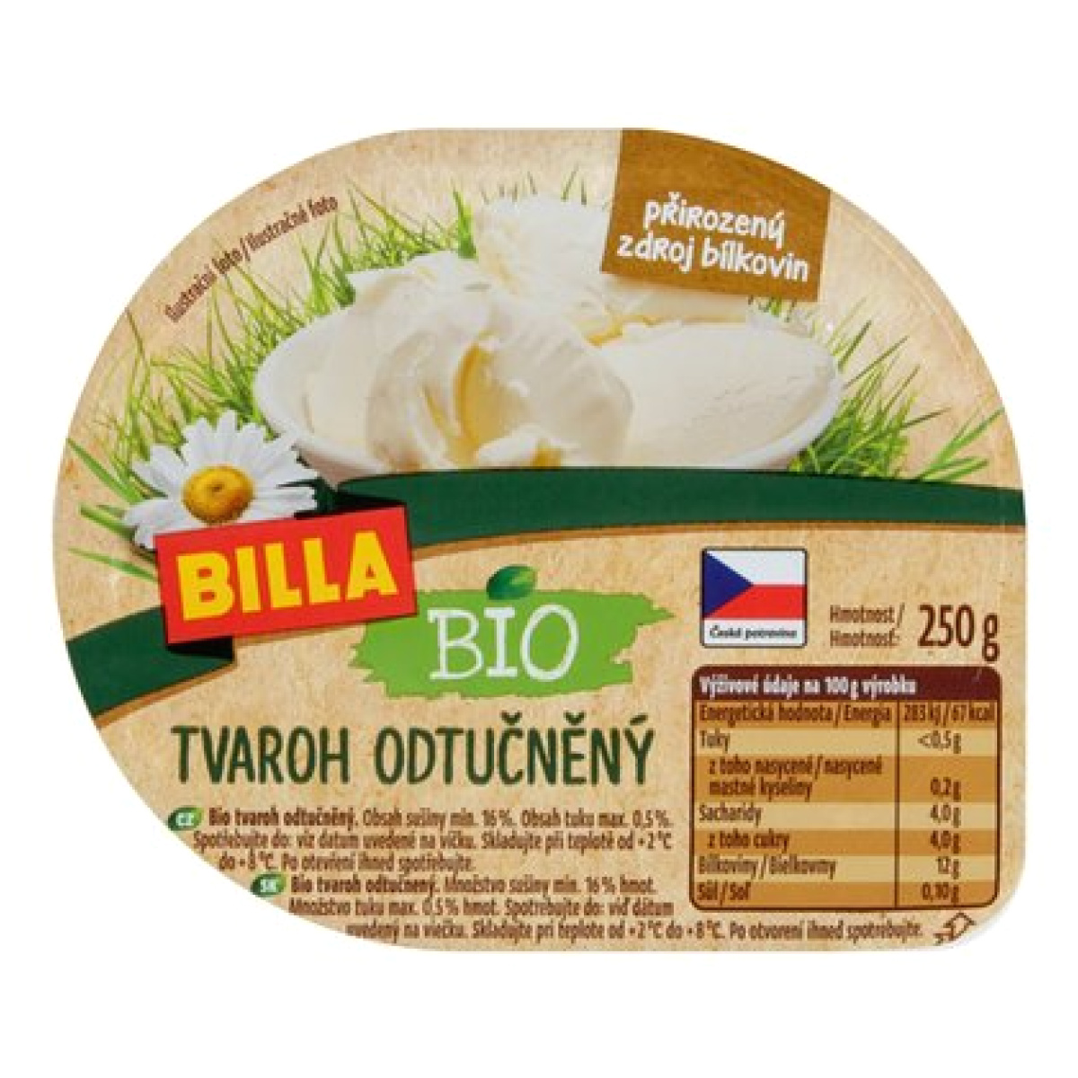 Tvaroh odtučněný Bio Billa Billa Bio levně Kupi cz