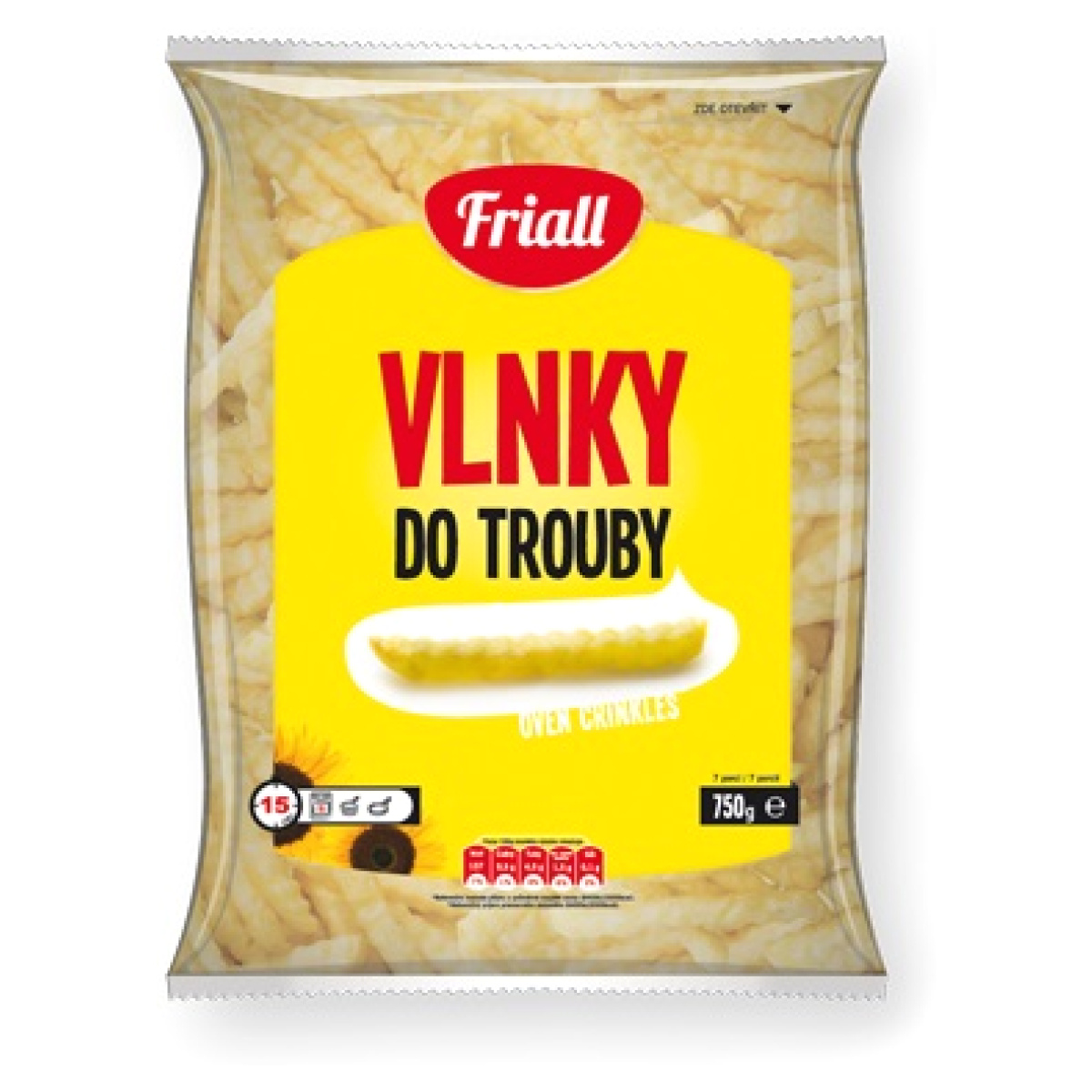 Hranolky vlnky mražené Oven Crinkle Friall levně Kupi cz