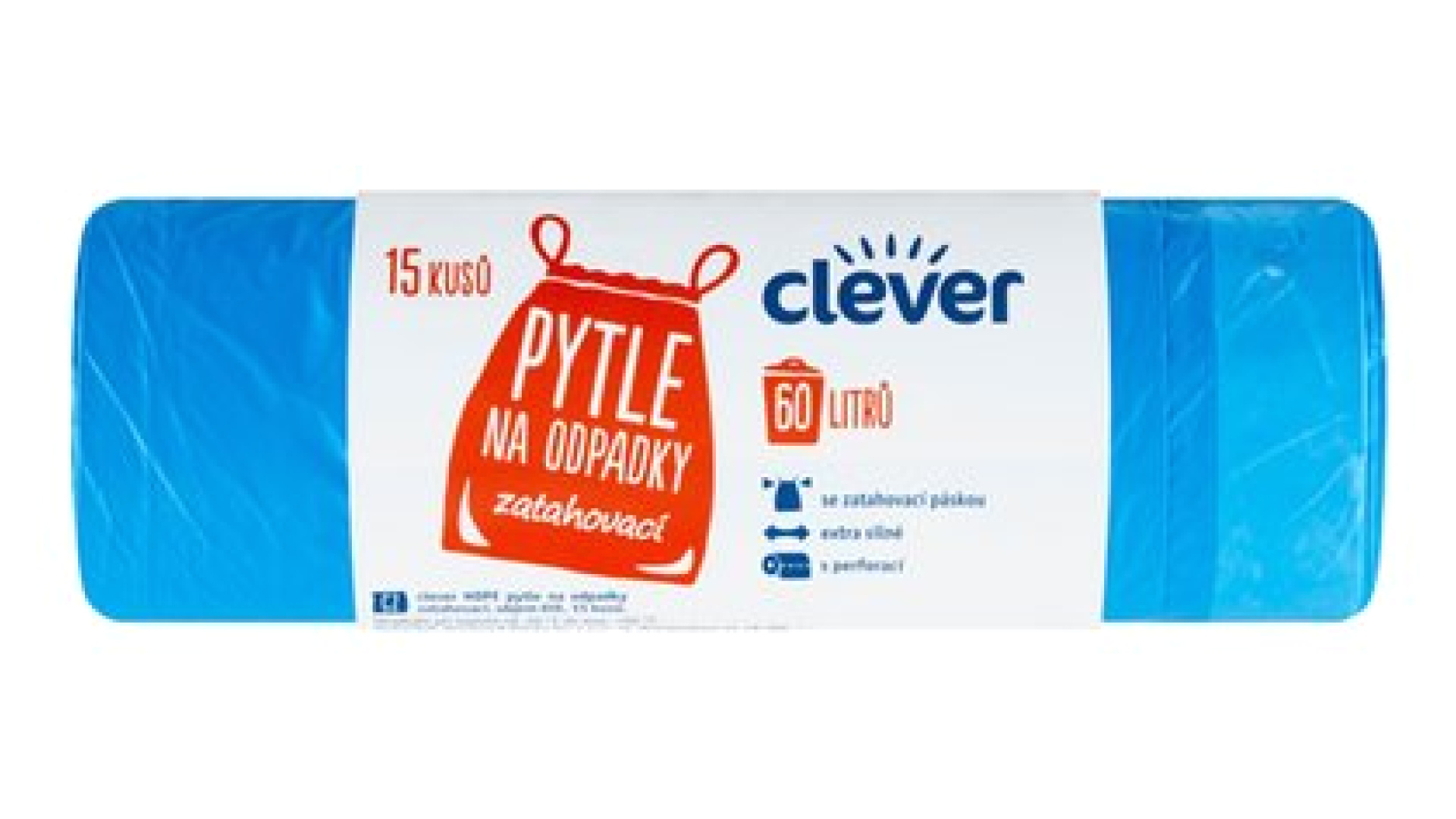 Zatahovací pytle na odpadky 60 l Clever levně Kupi cz