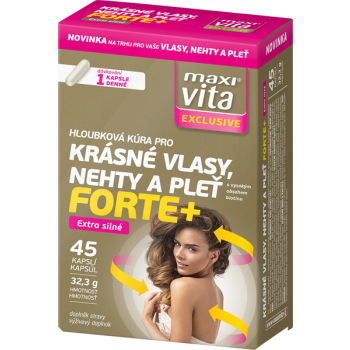 Doplněk stravy Krásné vlasy, nehty a pleť Forte + Exclusive MaxiVita