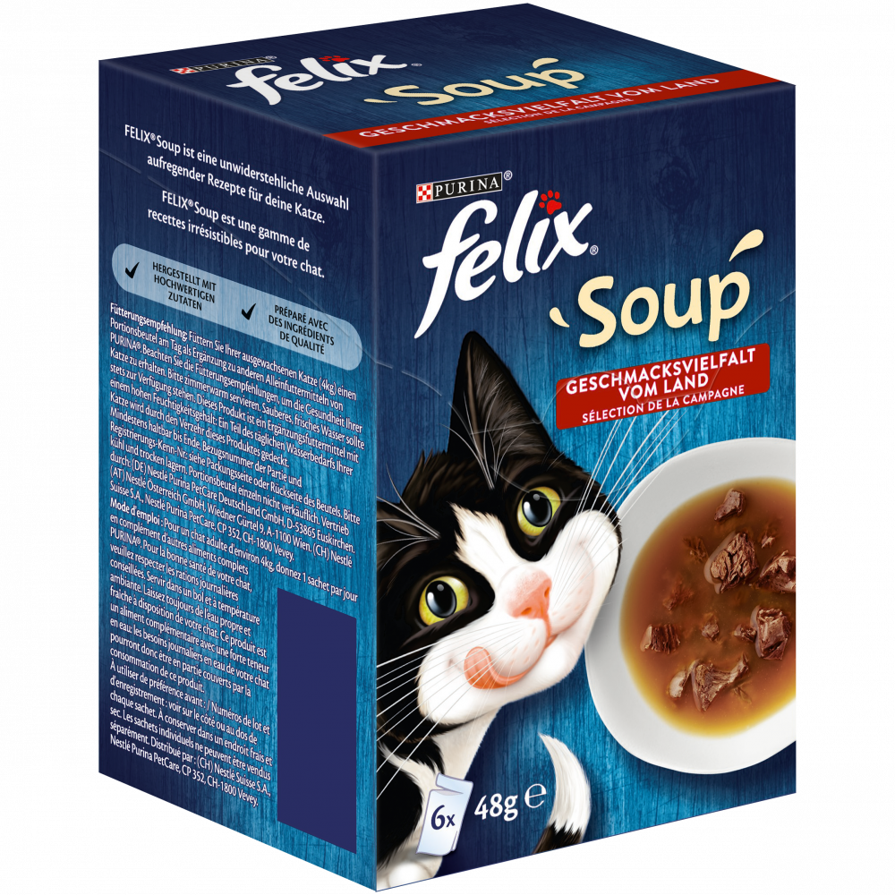 Kapsičky pro kočky Soup Felix Purina