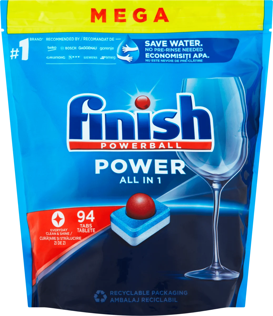 Tablety do myčky Power All in 1 Finish