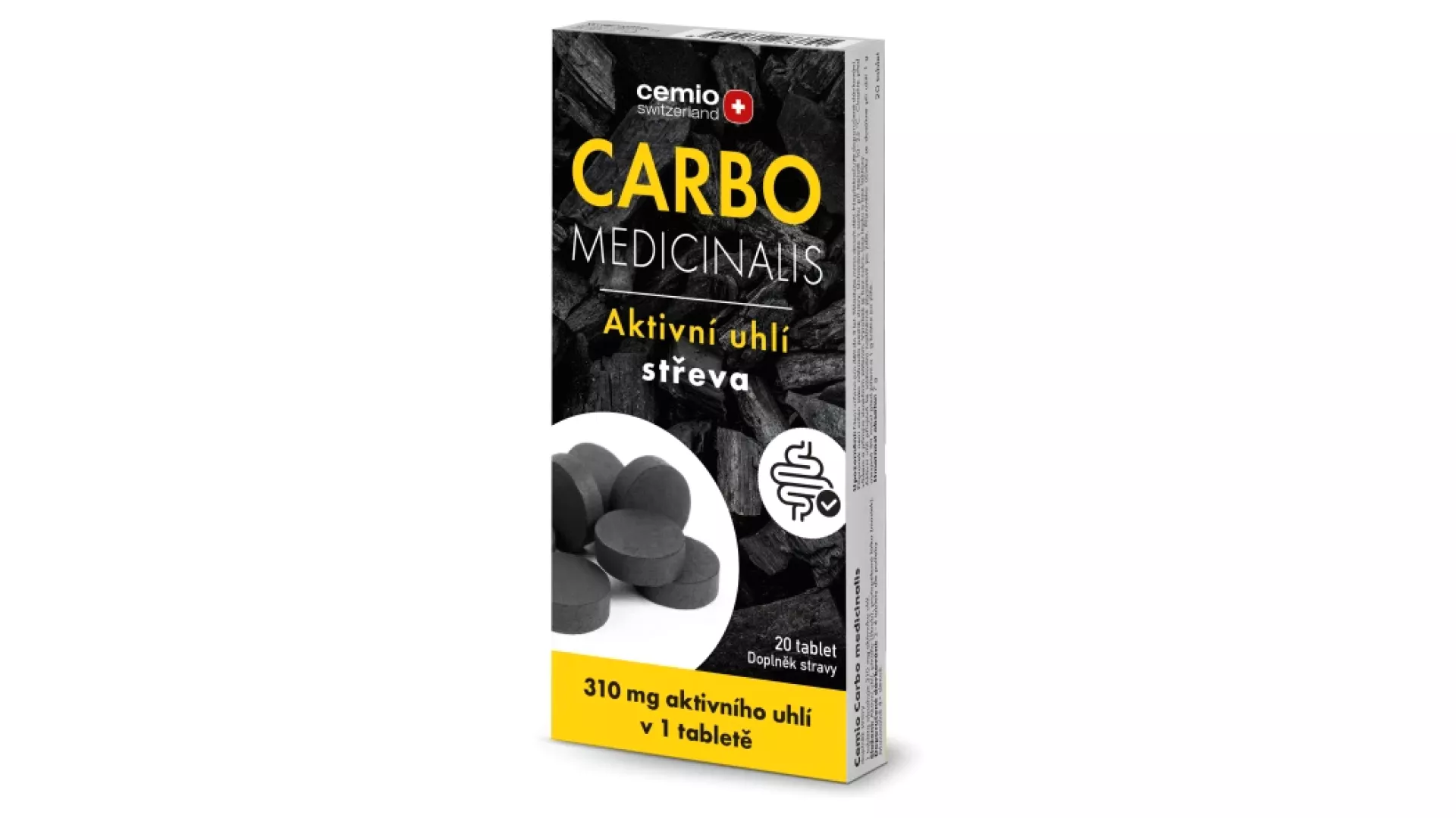 Aktivní uhlí Carbo Cemio, Cemio Switzerland levně | Kupi.cz