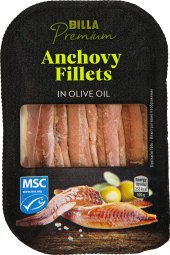 Ančovičky v olivovém oleji Billa Premium