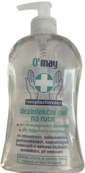 Antibakteriální gel na ruce O'may