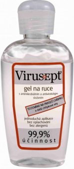 Antibakteriální gel na ruce Virusept