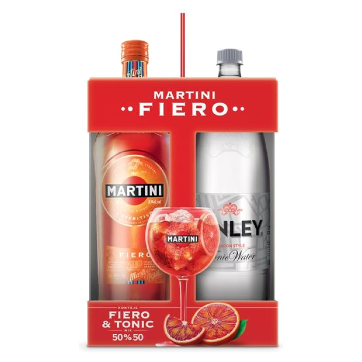 Aperitiv Fiero Martini + Kinley Tonic dárkové balení levně Kupi.cz