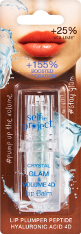 Balzám na rty Crystal Glam & Volume 4D selfie project