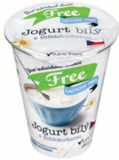 Bílý jogurt bez laktózy Laktose Free
