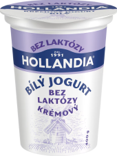 Bílý jogurt krémový bez laktózy Hollandia