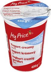 Bílý jogurt krémový My Price