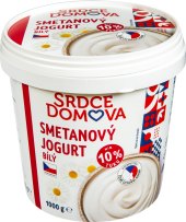 Bílý jogurt smetanový Srdce Domova