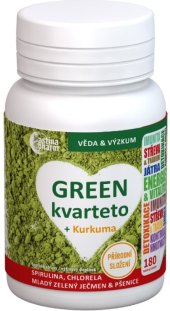 Doplněk stravy Bio GREEN Kvarteto + Kurkuma Astina Pharm