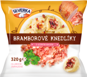 Bramborové knedlíky s uzeným masem mražené Severka
