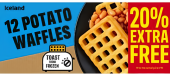 Bramborové vafle mražené Iceland