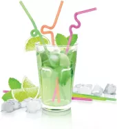 Brčka - slámky dlouhé kolínko myDrink Tescoma