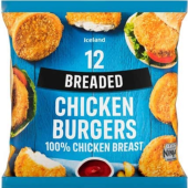 Burgery kuřecí mražené Iceland