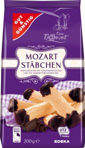 Čajové pečivo Mozartovy tyčky Gut&Günstig Edeka