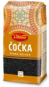 Černá čočka Beluga Vitana