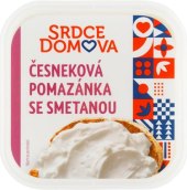 Česneková pomazánka se smetanou Srdce Domova