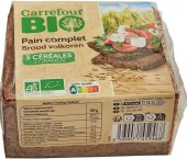 Chléb celozrnný Bio Carrefour