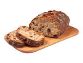 Chléb s jablky a rozinkami