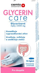 Čípky proti zácpě Glycerin Care Cemio