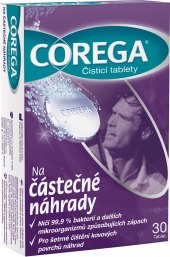 Antibakteriální tablety na zubní protézy Corega