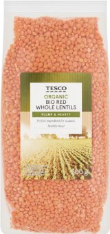 Čočka červená Bio Tesco Organic