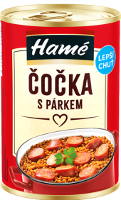 Čočka s párkem Hamé - konzerva