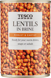 Čočka velkozrnná zelená v nálevu Tesco