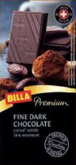Čokoláda Billa Premium