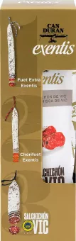 Dárkové balení španělských salámů Exentis Gold Can Duran