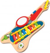 Dětská dřevěná kytara Playtive