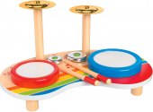 Dětská dřevěná sada bicích Playtive