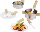 Dětská dřevěná sada na vaření Lupilu