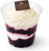 Dezert Mascarpone s borůvkami Tržan