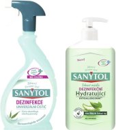 Dezinfekční univerzální čistič ve spreji + tekuté mýdlo Sanytol