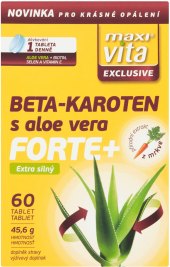 Doplněk stravy Beta-karoten s aloe vera Exclusive Forte+ MaxiVita