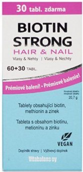Doplněk stravy Biotin Strong Hair & Nails Vitabalans