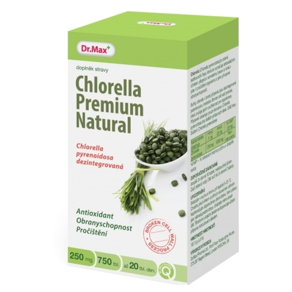 Doplněk stravy Chlorella Premium Natural Dr.Max levně Kupi.cz