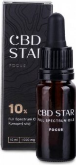 Doplněk stravy Konopný olej 10% CBD Star