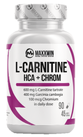 Doplněk stravy L-carnitine + HCA + chrom Maxxwin