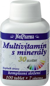 Doplněk stravy multivitamín s minerály Medpharma