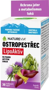 Doplněk stravy Ostropestřec LipoAktiv NatureVia Swiss