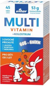 Doplněk stravy pro děti Multivitamin + kolostrum Vitar