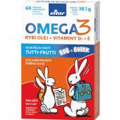 Doplněk stravy pro děti Omega 3+vitaminy D3 a E Vitar