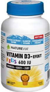 Doplněk stravy pro děti Vitamin D3 Efekt Swiss NatureVia
